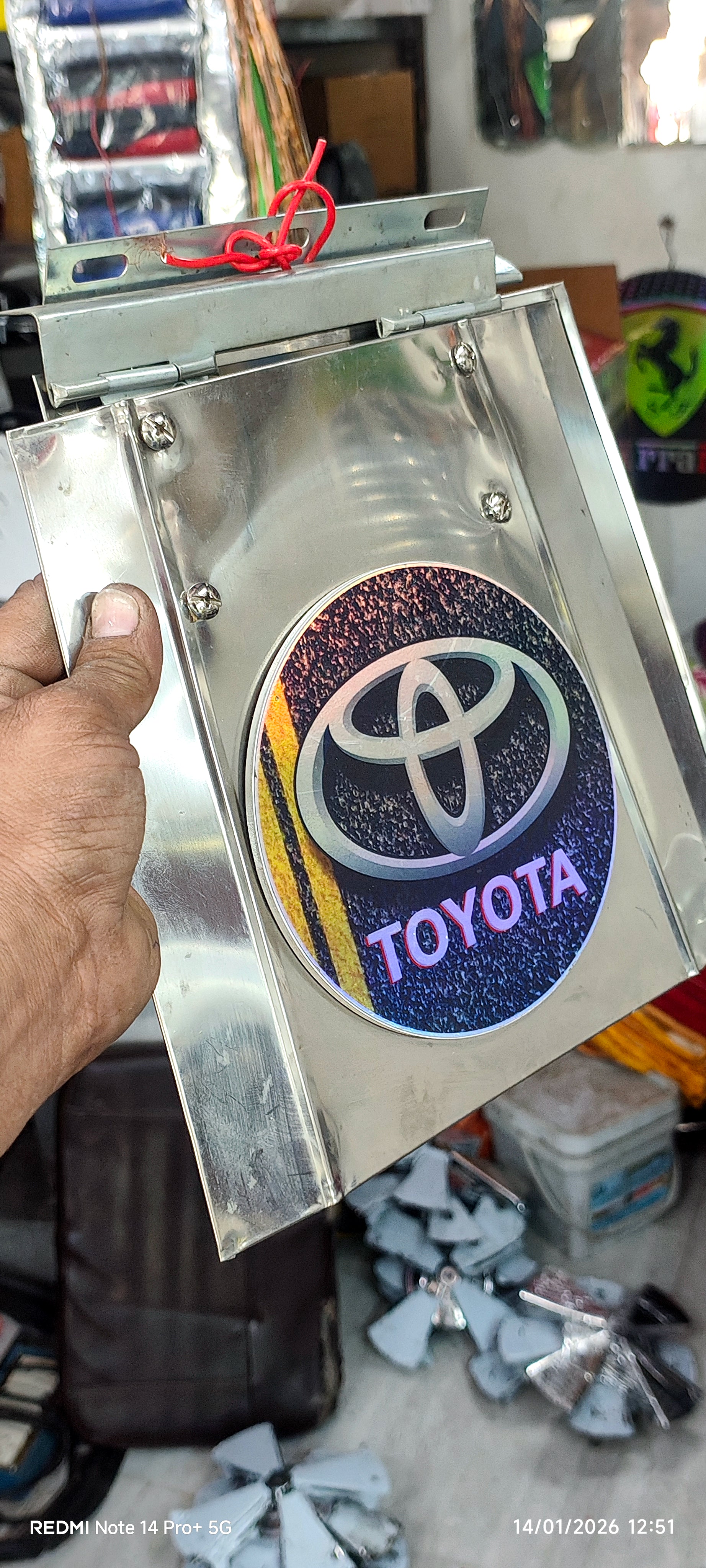 Premium Auto Rickshaw Toyota Silver Plate 🍽️ – SB Accessories Special Piece 🛺