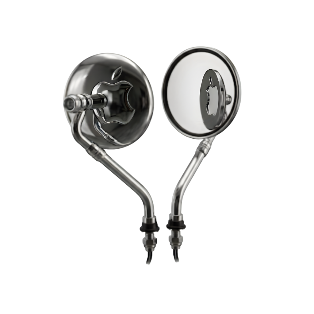 Premium Auto Rickshaw Apple Mirror 🍎– SB Accessories Special Piece 🛺