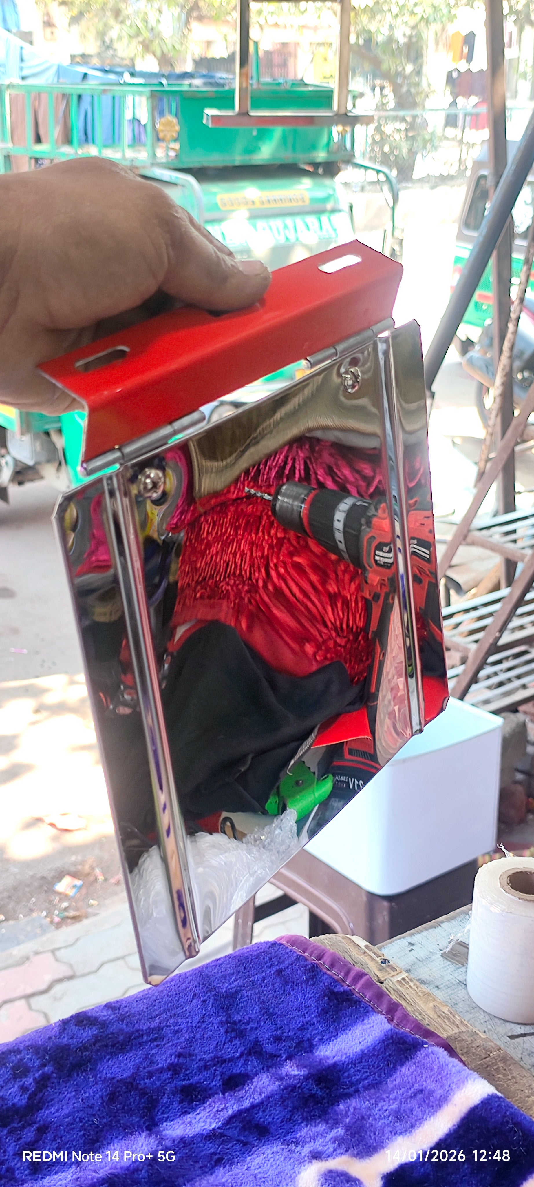 Premium Auto Rickshaw Plane Silver Plate – SB Accessories Special Piece 🛺