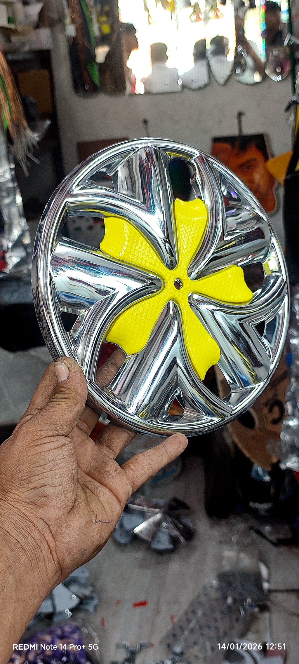 Premium Auto Rickshaw Bajaj Re Wheel Cup 8 Inch ⚙️ – SB Accessories Special Piece 🛺